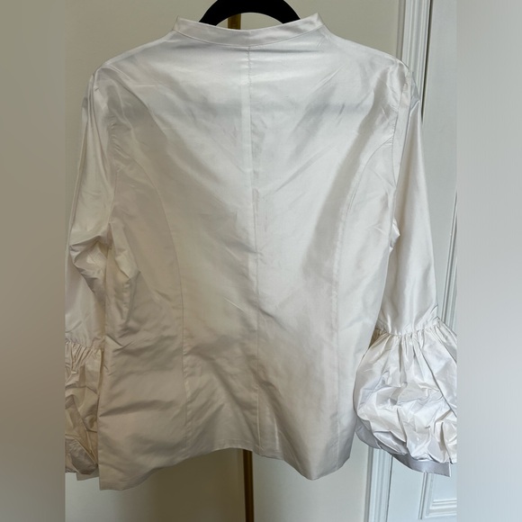 Rafael cennamo white blouse, bell sleeves small/medium - Picture 4 of 6